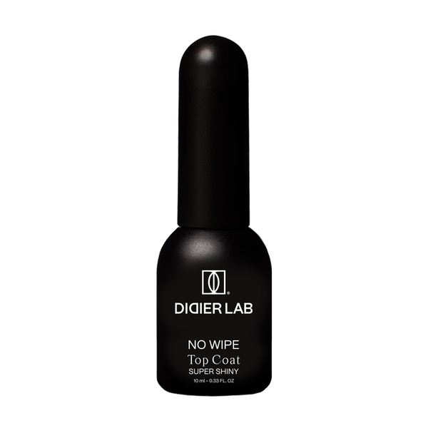 Top Coat No Wipe Super Shiny, Didier Lab, HEMA and TPO free, Clean Formula, 10 ml