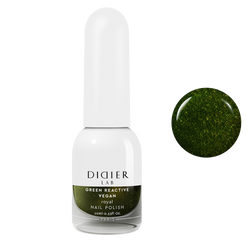 Green reactive, vegan nail polish "Didier Lab", royal, 10ml